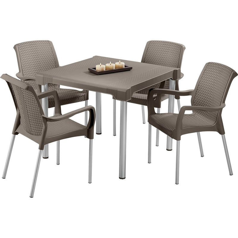 Silla Shia con Brazo Mocca 9402