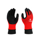 Guante Nitrilo Látex Thor Reforzado Negro Rojo Talla S THEP204