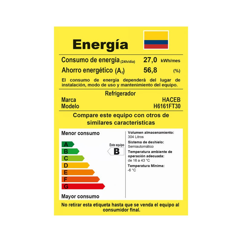 Nevera Frost Con Escarcha de 308 Litros R2 Titanio 9002740