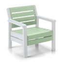 Sillon Baru Verde Salvia y Blanco 14192