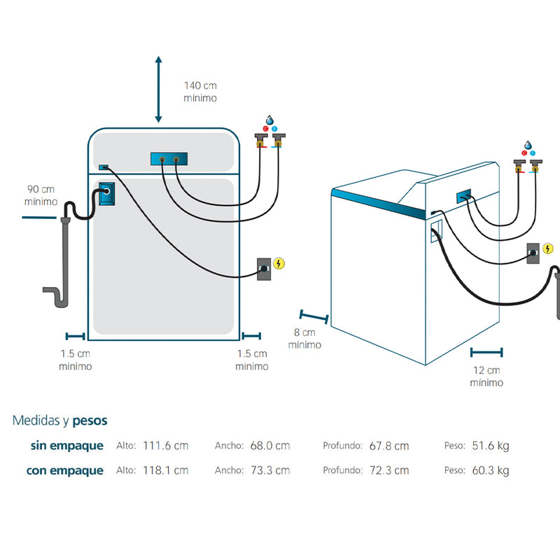 Lavadora Automática de 22 Kg Diamond Gray LMC72211WDAB0