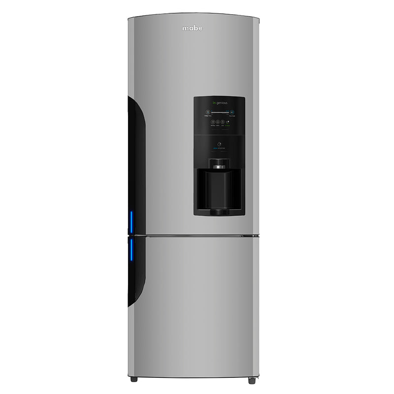 RMB400IBBRX0   Nevera Bottom Freezer 400 Lts. Brutos Inox Mabe.
