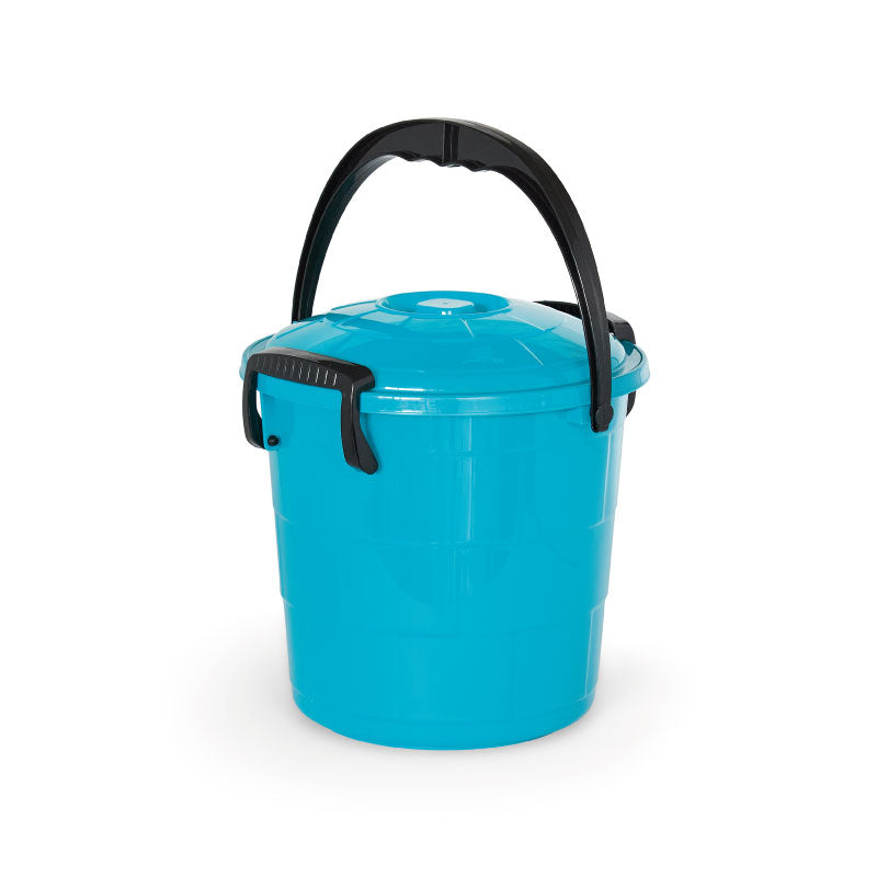 06552AZUL    Balde Fantasía 5 Litros Azul Transparente Manija Azul
