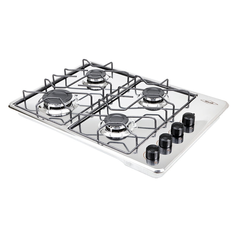 Cubierta de Empotrar 60x43cm 4 Puestos Gas Natural Aluminio 9003282