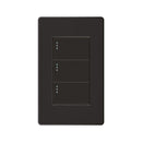 Interruptor Triple Plus Negro ETI190