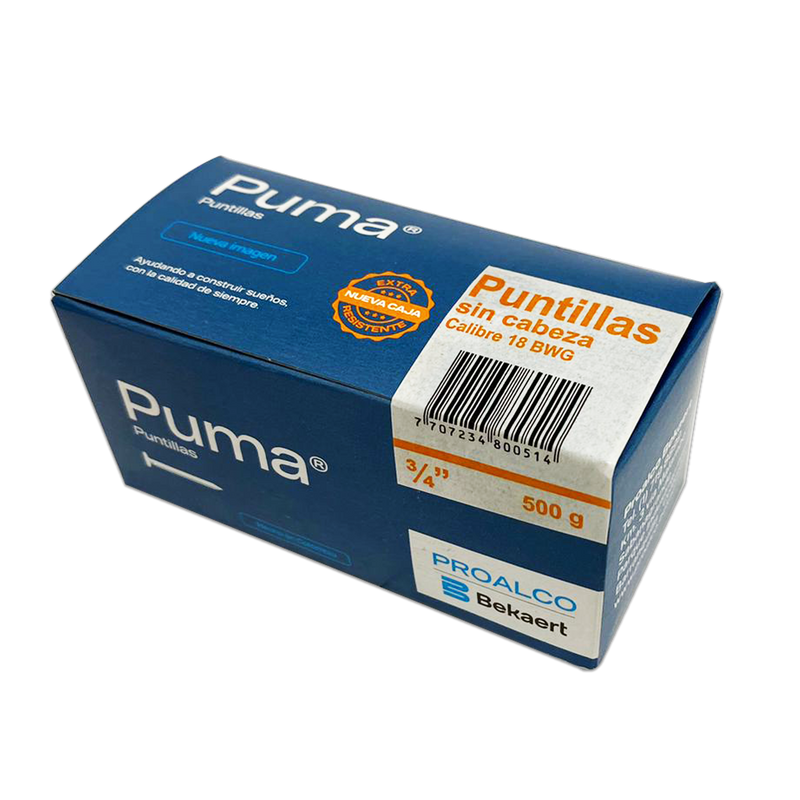 Puntilla Sin cabeza  3/4" Caja X 50 Cajetillas de 25Kg -210948-251424