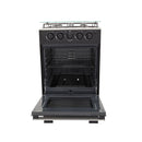 Estufa de piso Romero de 50cm con tapa de vidrio color negro - Gas Propano 9002404