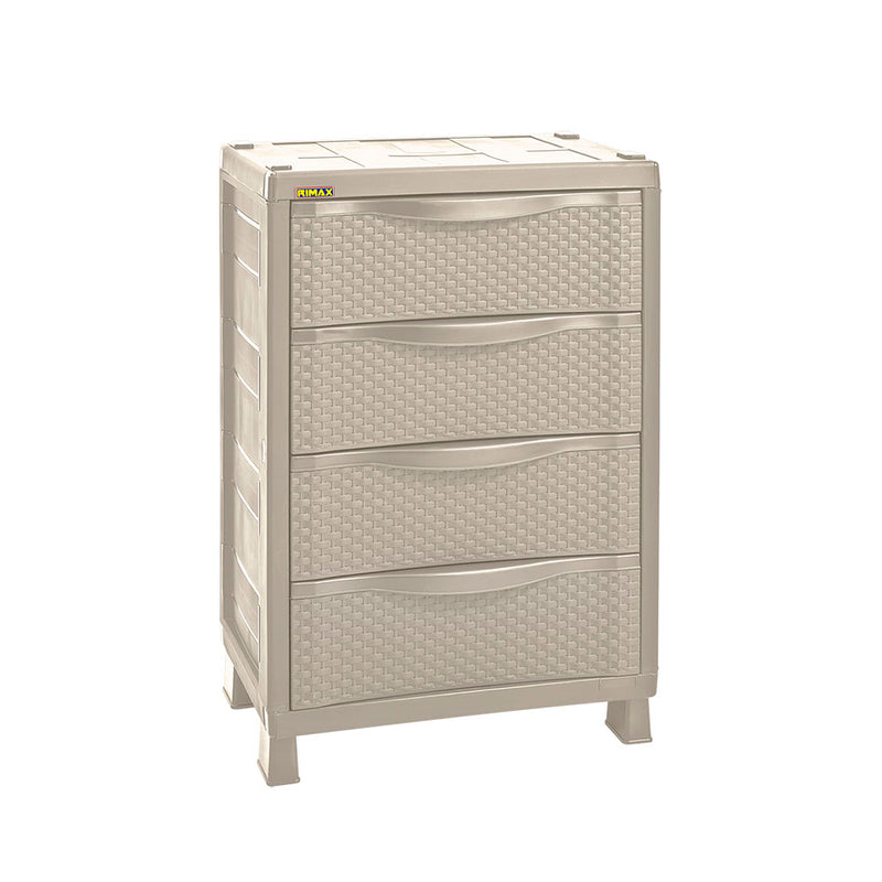 Armario Cajonero Rattan Taupe 10371