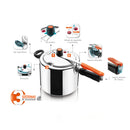 0304400N   Olla a Presión Aluminio 7 Litros cierre interno Securyplus negro