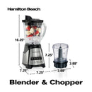 Licuadora Hamilton Beach 12 Velocidades + Picatodo 700W Negra 58149G