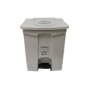 Papelera de Pedal 60 Litros Peletizada Marcada - Blanca 1110