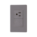 Toma + Interruptor Plus Silver ETI205