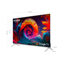 Televisor QLED Hyundai 60" Negro 4K UHD Google TV HYLED6005QG