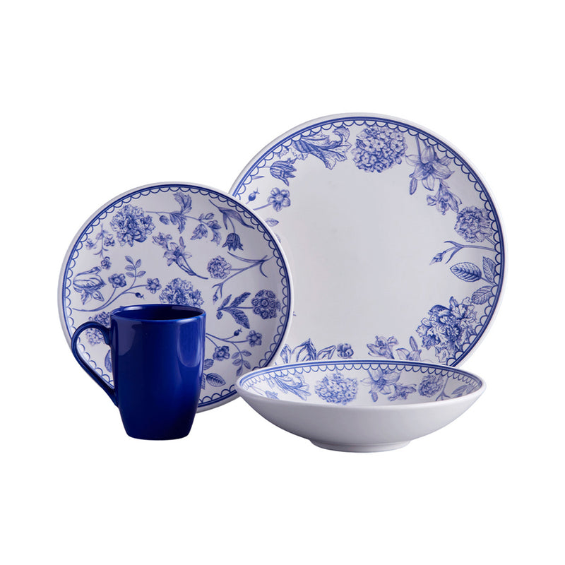 Vajilla Corona Martina 4 Puestos 16 Piezas Multicolor VL155H040116