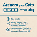 Arenero para Gato Color Gris y Azul Turquesa 12702