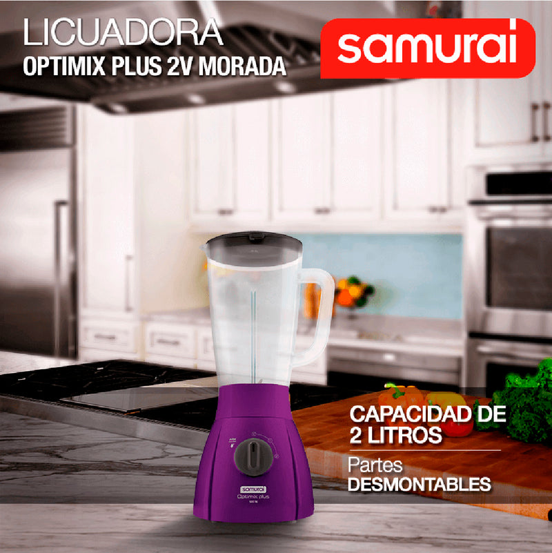 Licuadora Optimix Plus 2 Velocidades Violeta