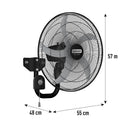 Ventilador Air Pro Pared Color Negro VF2220I2