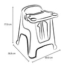 Silla de Comedor para Bebé Gris Hielo/Menta 9020