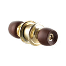 Cerradura Alcoba Thor Pomo Madera Oscura Bronce THCHA117