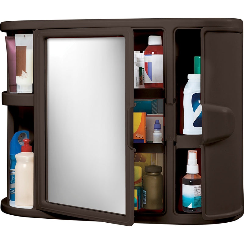 Gabinete para Baño con Espejo Wengue 7668