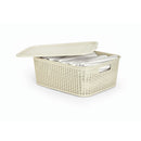 Canasta Rattan Ecored 8Lt Beige 02496BEIGE