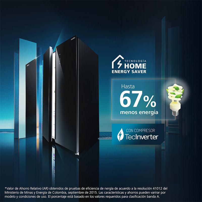Nevecon Inverter No Frost 480 Litros Black Steel MSL480LPLPS0
