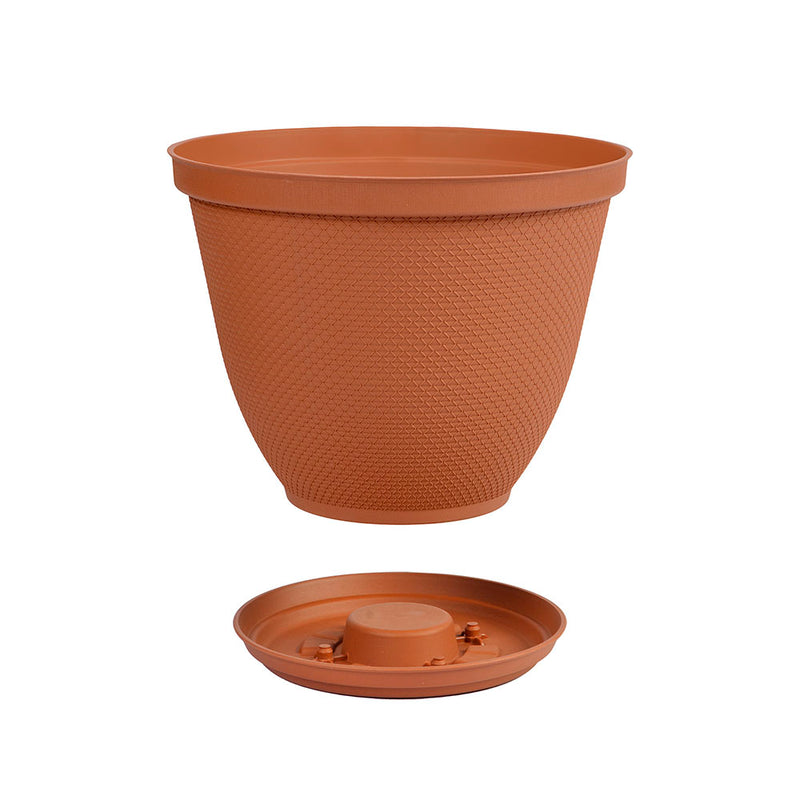 Matera Redonda Rafia de 25 Cm Terracota 12994
