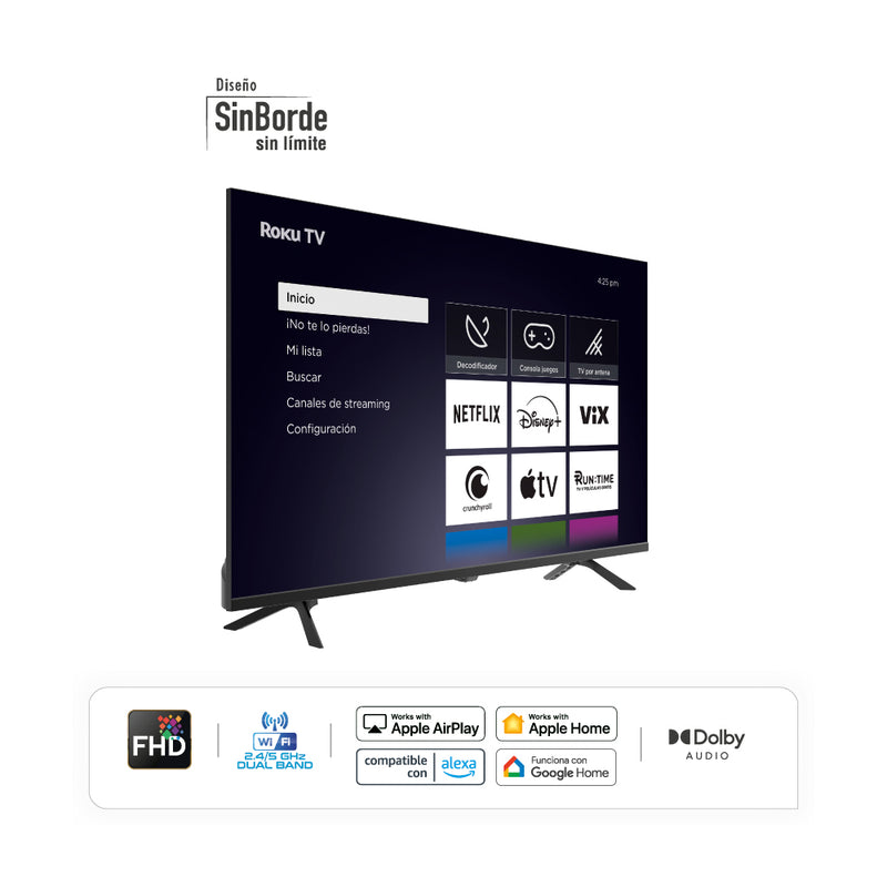 HYLED4027RIM    Televisor Smart 40" Led FHD Roku Negro
