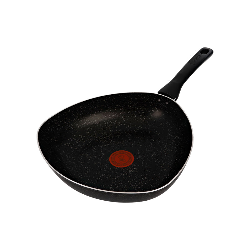 Wok MAS de 30Cm Antiadherente con Tapa de Vidrio Force