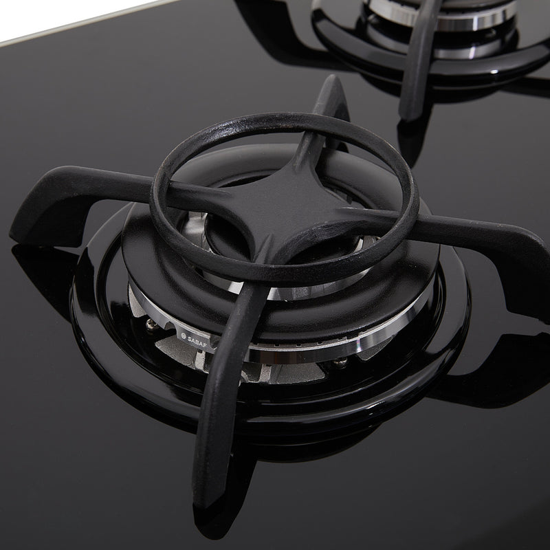 Cubierta de empotrar de Cristal de 76 Cm Negro Gas Natural 9000748