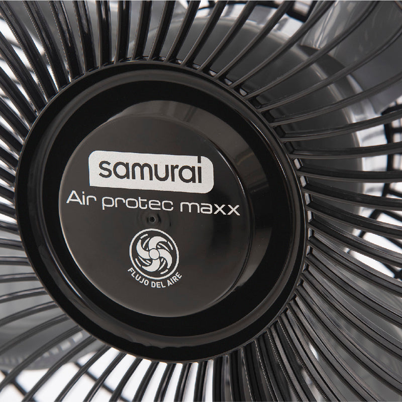 Ventilador SAMURAI AirProtec Maxx 2en1 Negro.