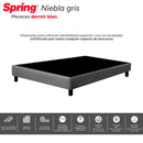 Base Cama 100x190 Gris Niebla en Madera 30401874