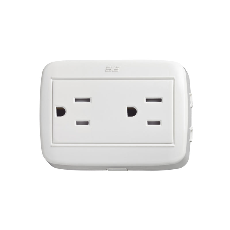 Toma Doble con Polo A Tierra DUE Blanco 12066N