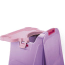 Silla Comedor Bebe color gris hielo rosado 9022