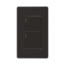 Interruptor Doble Plus Negro ETI189