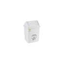 Papelera vaiven de 14lt peletizada color blanco 1123