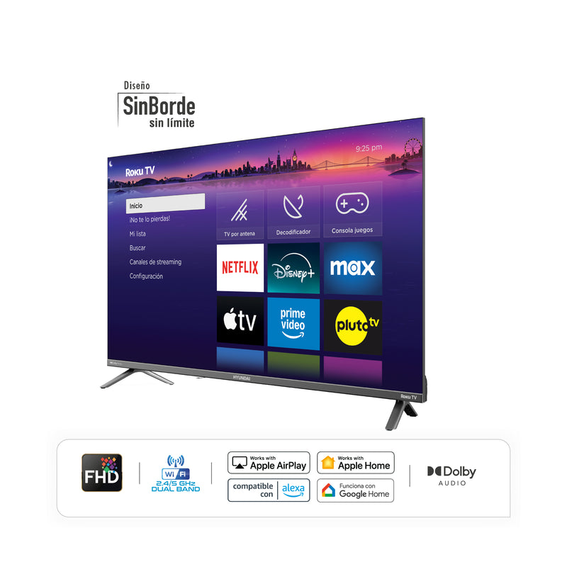 HYLED4325RIM    Televisor LED 43" 109CM Smart FHD 4K Negro