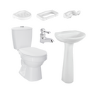 Combo Laguna 4.8 Litros  Con Pedestal Blanco Y Grifería