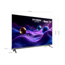 Televisor Smart QLED 40" FHD con Roku TV Negro HYLED4028QR