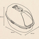 Arenero para Gato Color Gris y Azul Turquesa 12702