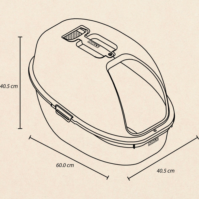 Arenero para Gato Color Gris y Azul Turquesa 12702