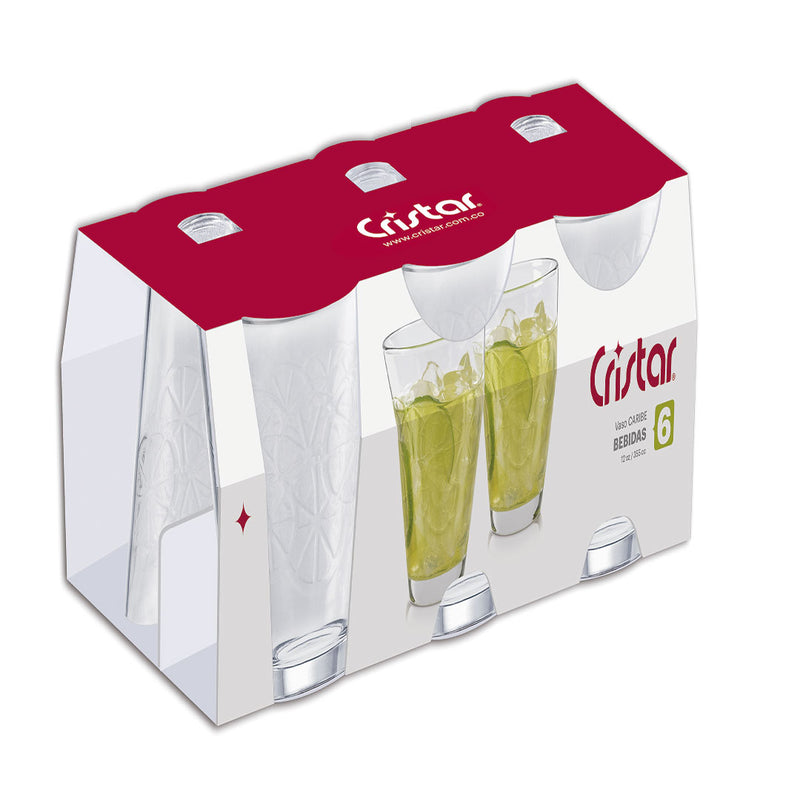 Vaso Caribe Bebidas (8 Canastilla x 6 Unidades) 0683CL6