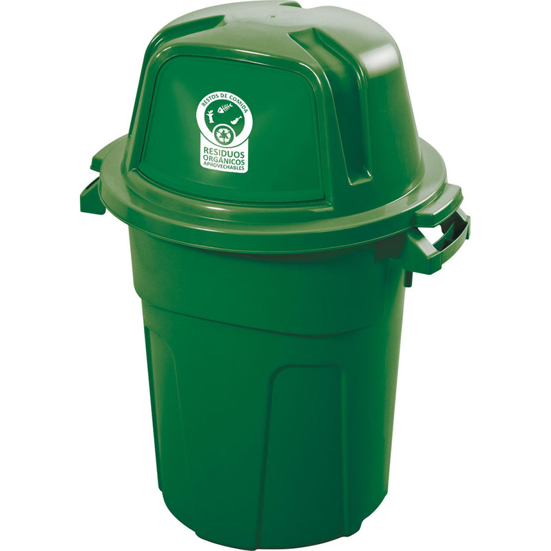 Basurero Residuos 1, Litros Verde Orgánico 12204