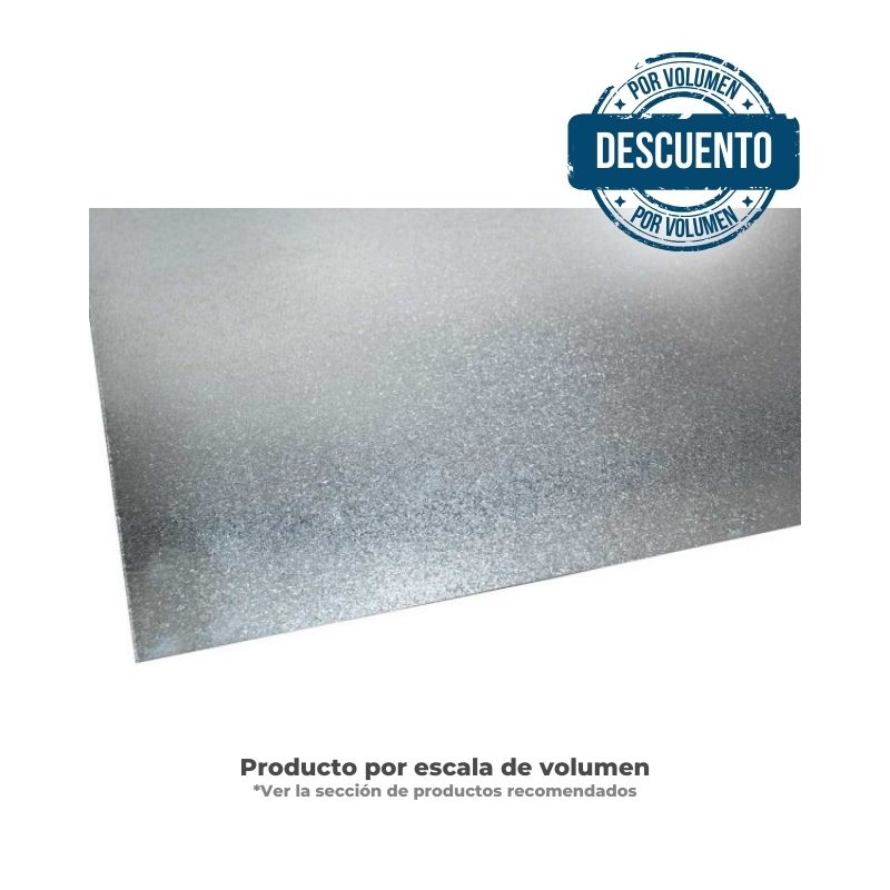 -300472-511166-512526    Teja de Zinc Lisa Espesor 0.23mm C-33 0.90 x Largo 2.743-9"