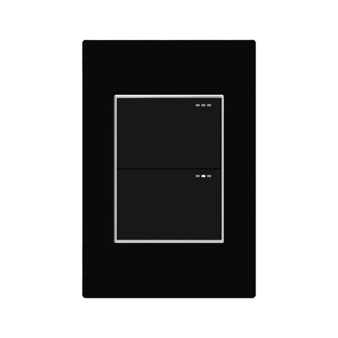 Interruptor Doble Conmutable Black ETI53