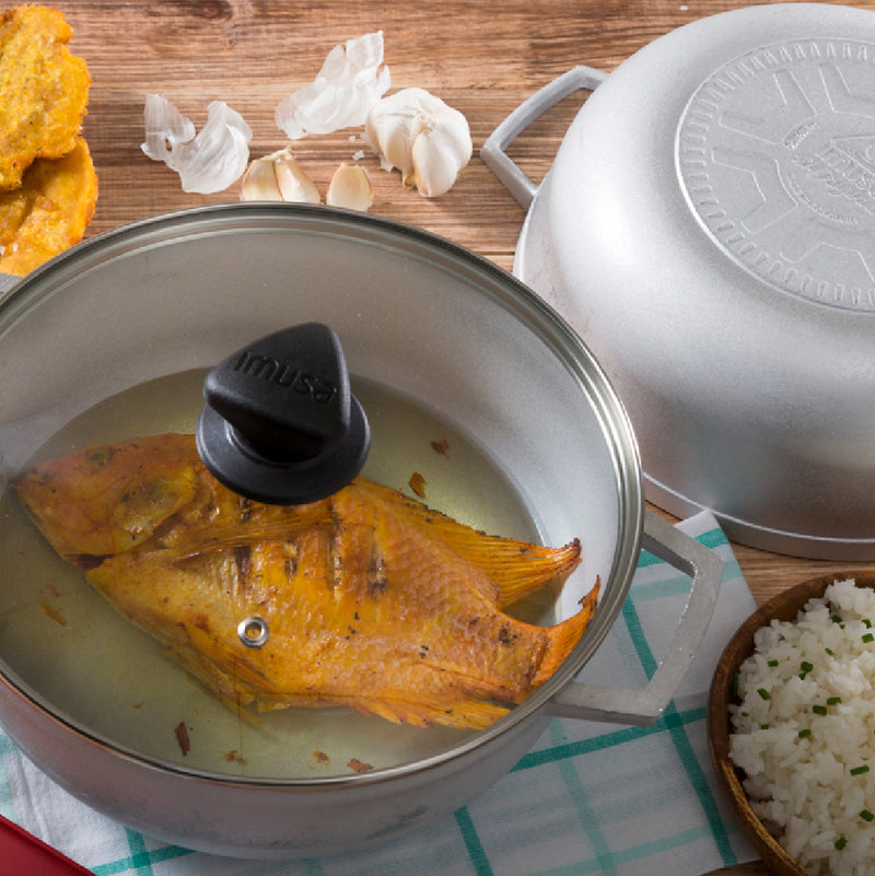 Caldero Imusa 20 Cms- 2 Lts Original Tapa de Vidrio N.3 8042200