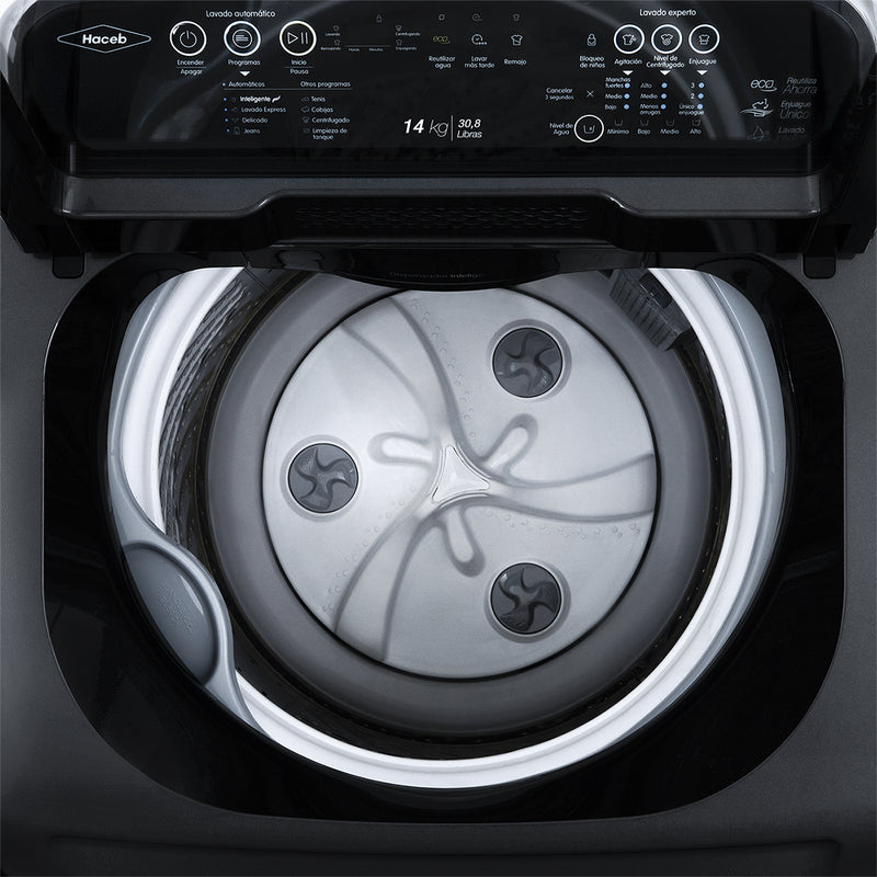 Lavadora Automatica Ivy de 14 Kg Digital color Negro 9002780