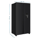 Nevecon No Frost 565LT Inverter Black Steel MSL565QMLSP0