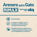 Arenero para Gato Color Gris y Azul Turquesa 12702