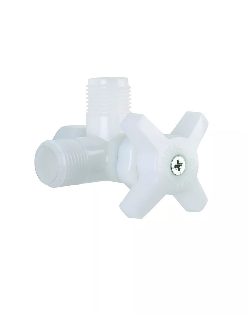 967623331    Válvula Regulación Doble Plástica Lavamanos/Lavaplatos 1/2" X 6 Unidades